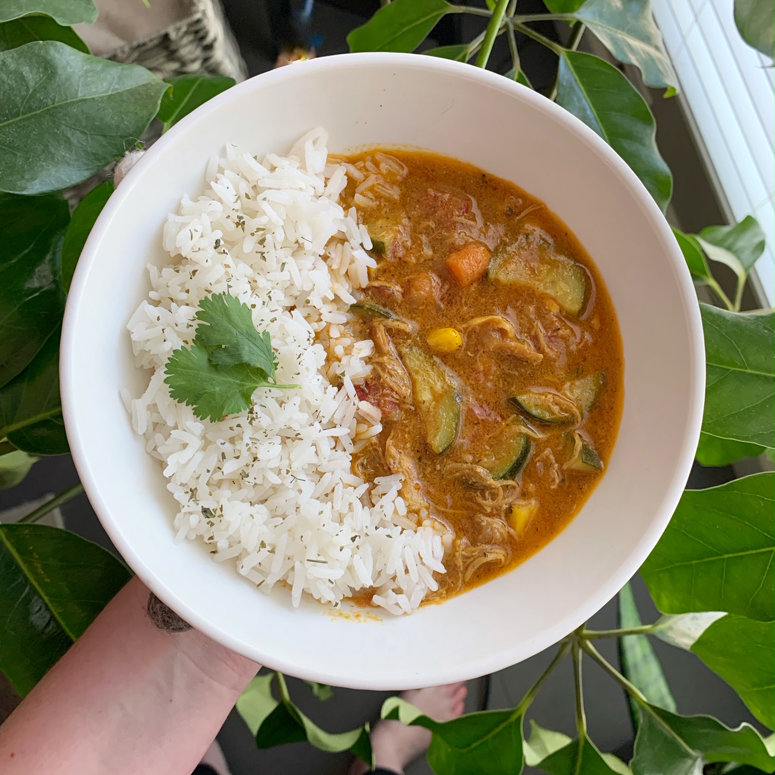 Instant Pot Yellow Curry Chicken Thighs The Slimmer Kitchen