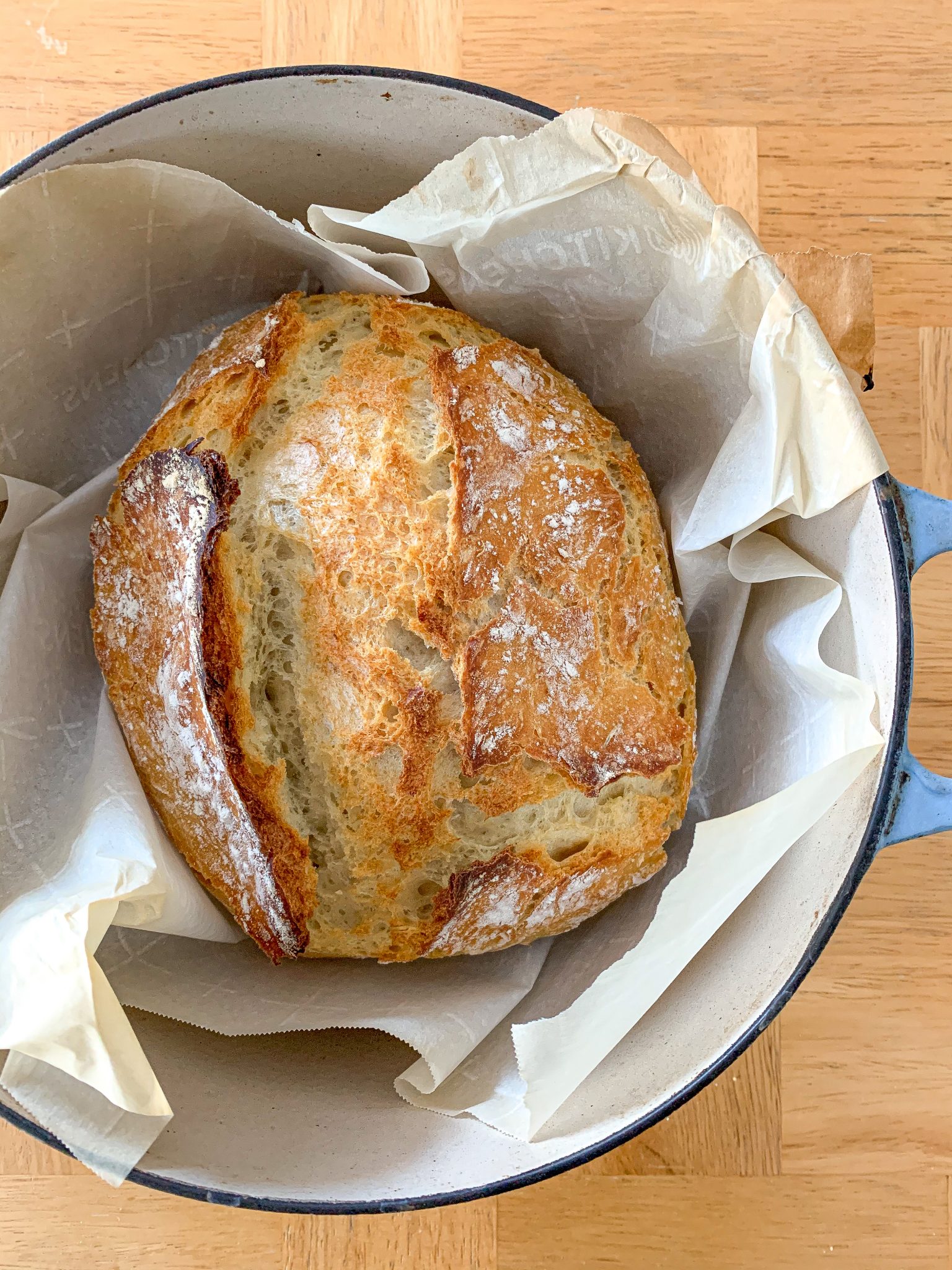 Easy No Knead Crusty Bread - The Slimmer Kitchen