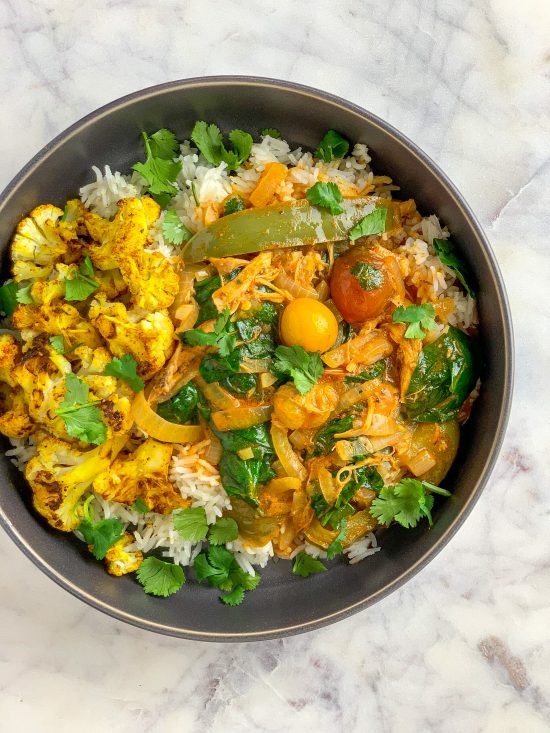 Thai Coconut Curry with Roasted Cauliflower - The Slimmer Kitchen